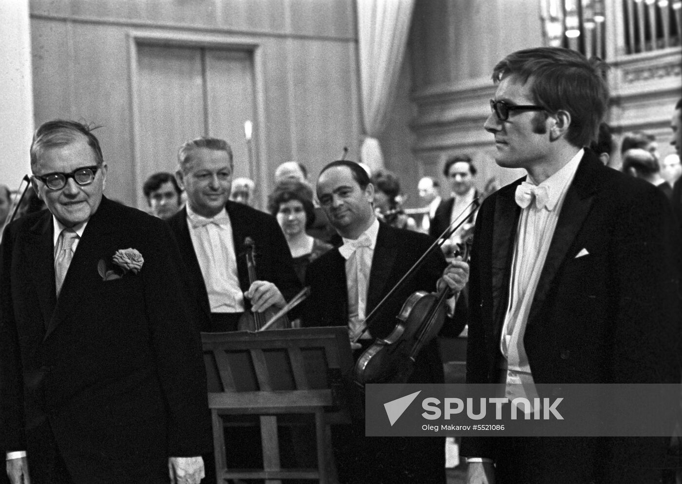 Composer Dmitry Shostakovich and conductor Maxim Shostakovich