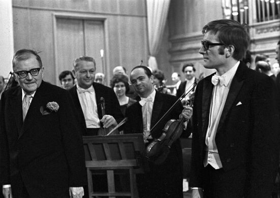 Composer Dmitry Shostakovich and conductor Maxim Shostakovich
