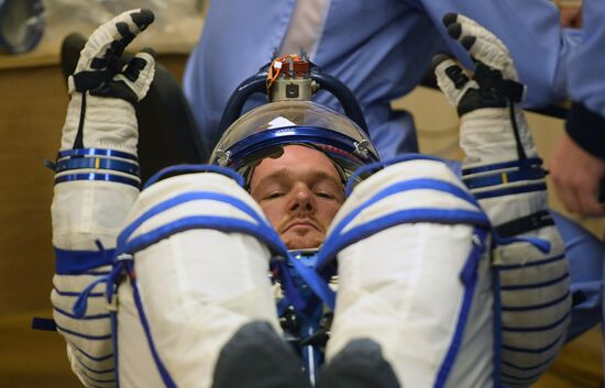 Launch of Soyuz MS-09 manned spacecraft with members of extended ISS Expedition 56/57