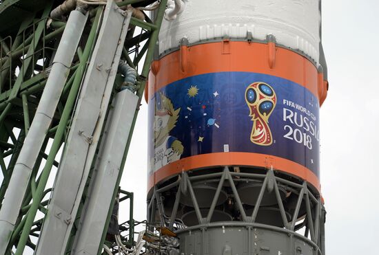 Launch of Soyuz MS-09 manned spacecraft with members of extended ISS Expedition 56/57
