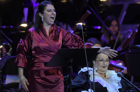 Montserrat Caballe's concert in Kremlin