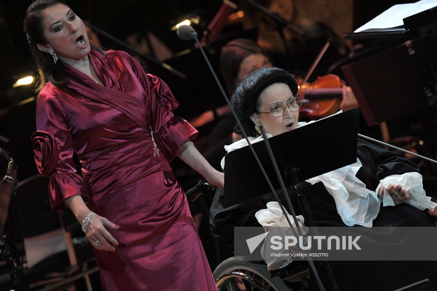 Montserrat Caballe's concert in Kremlin
