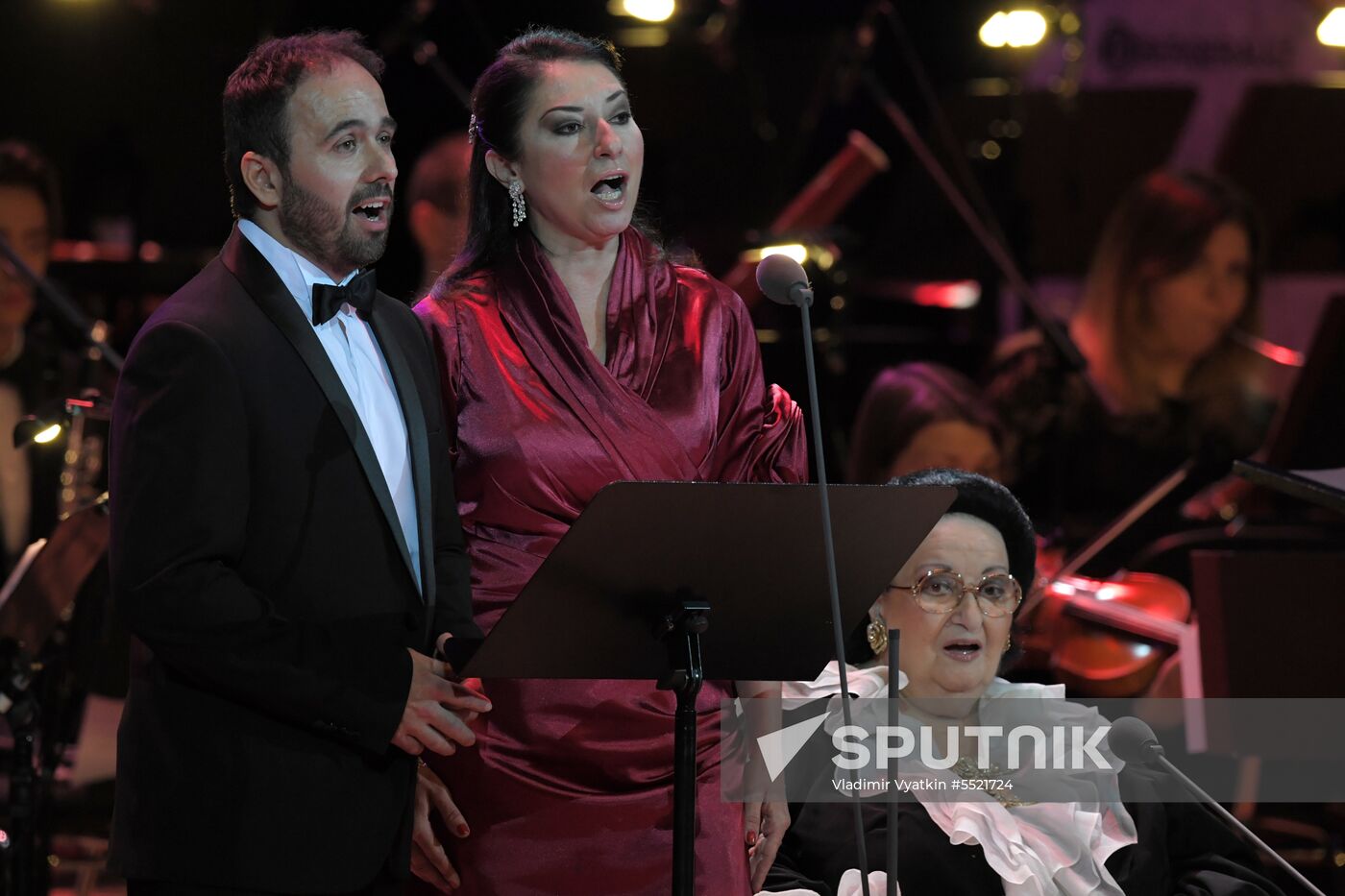 Montserrat Caballe's concert in Kremlin