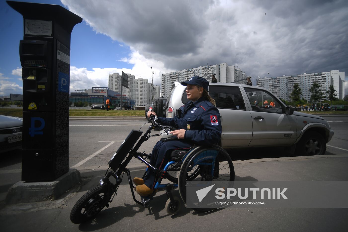 People with disabilities monitor parking lots