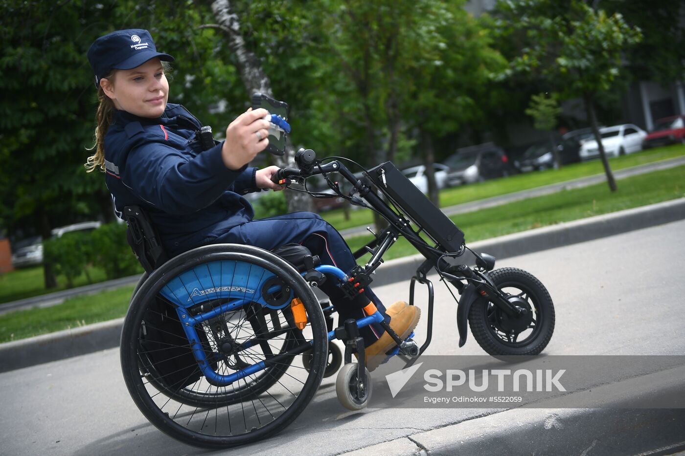 People with disabilities monitor parking lots
