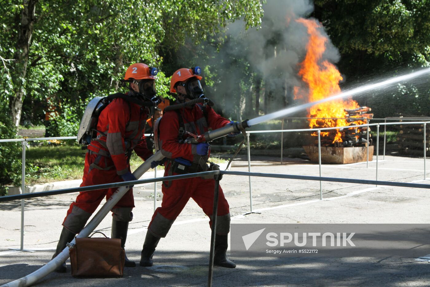 Fire tactics competition finals in Donetsk People's Republic