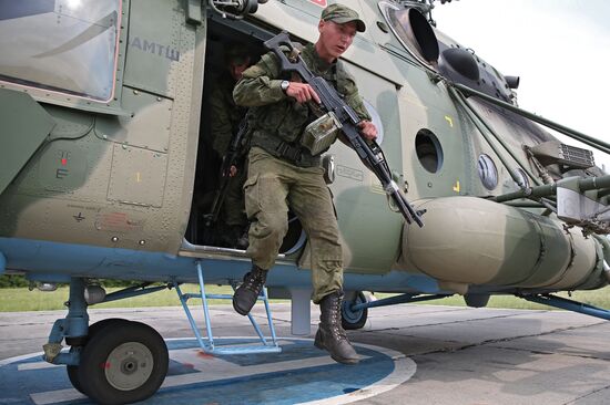 Special tactic drill in Southern Military District