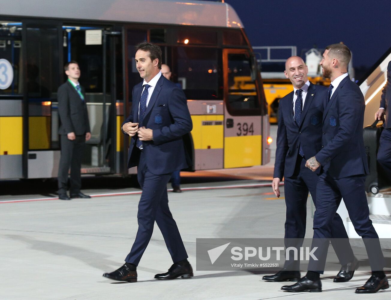 Russia World Cup Spain Arrival