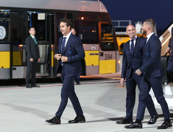 Russia World Cup Spain Arrival