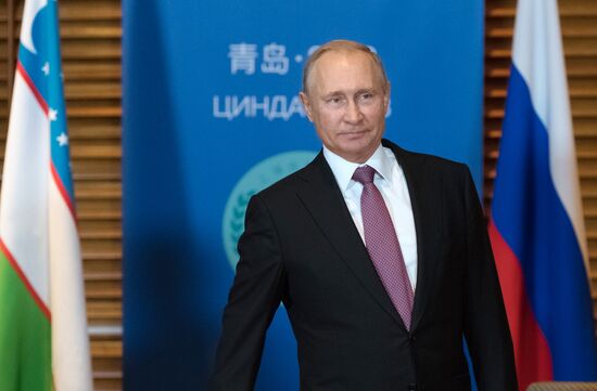 President Vladimir Putin at SCO Summit in China