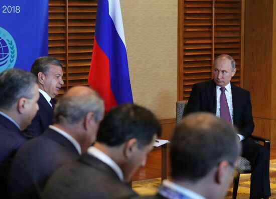 President Vladimir Putin at SCO Summit in China