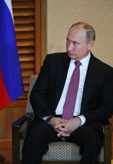 President Vladimir Putin at SCO Summit in China