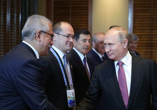 President Vladimir Putin at SCO Summit in China