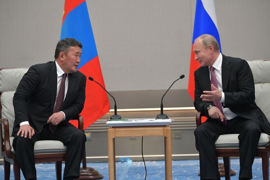 President Vladimir Putin at SCO Summit in China