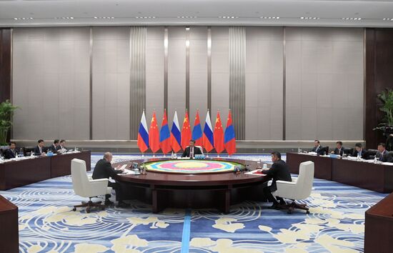 President Vladimir Putin at SCO Summit in China