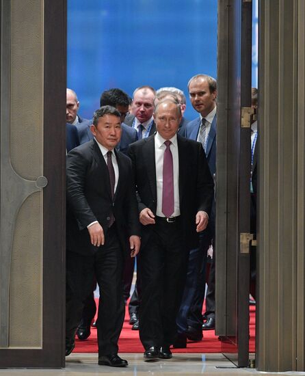 President Vladimir Putin at SCO Summit in China