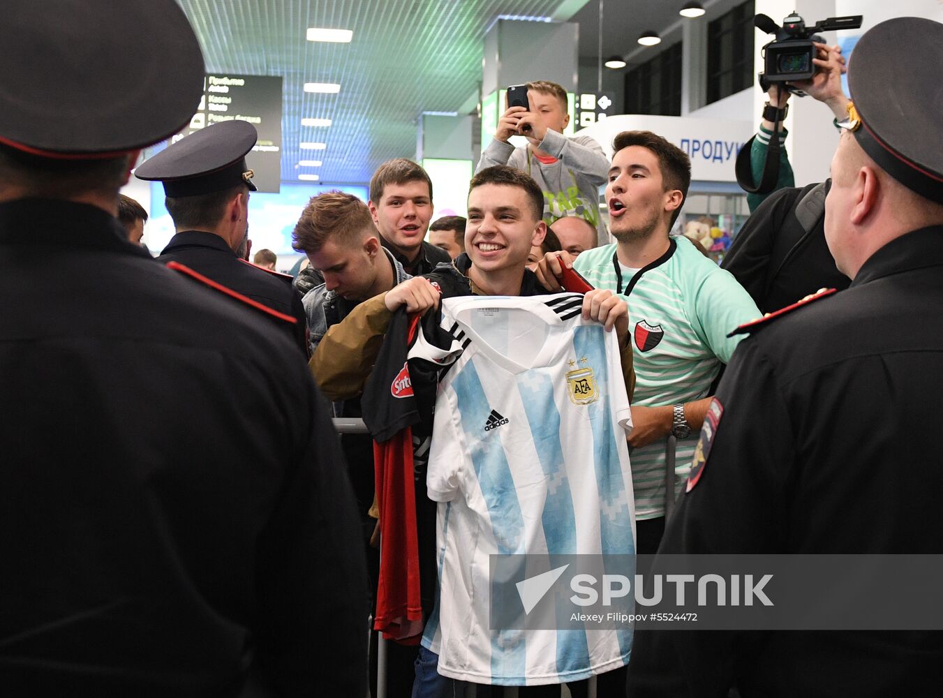 Russia World Cup Argentina Arrival