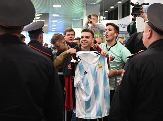 Russia World Cup Argentina Arrival