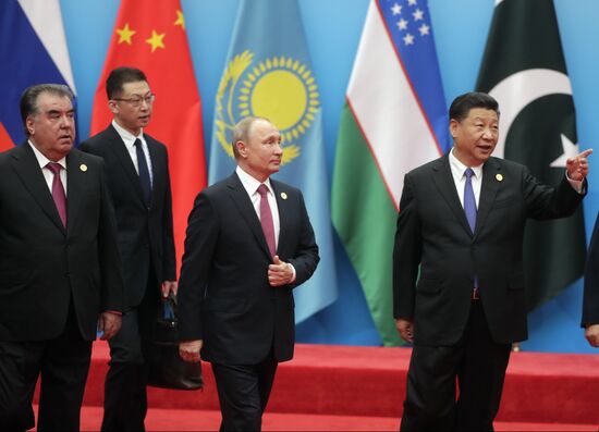 Russian President Putin attends SCO summit in China. Day two