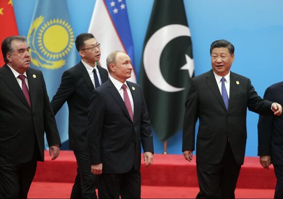 Russian President Putin attends SCO summit in China. Day two