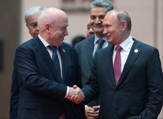 Russian President Putin attends SCO summit in China. Day two