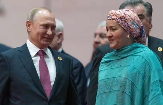 Russian President Putin attends SCO summit in China. Day two