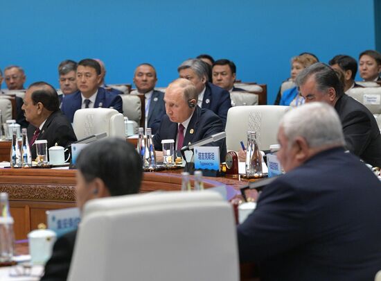 Russian President Putin attends SCO summit in China. Day two