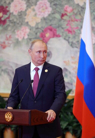 Russian President Putin attends SCO summit in China. Day two