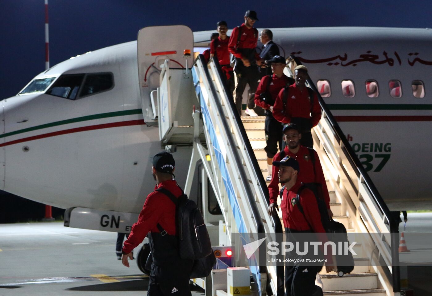 Russia World Cup Morocco Arrival