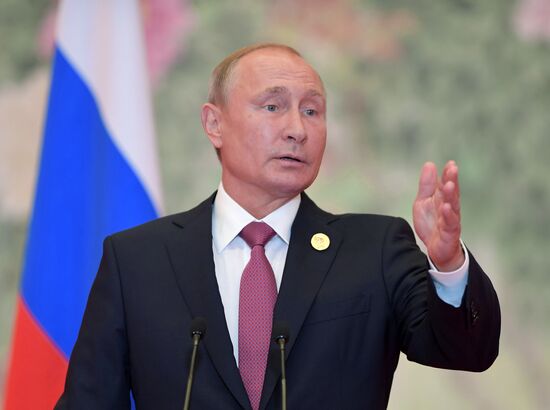 Russian President Putin attends SCO summit in China. Day two
