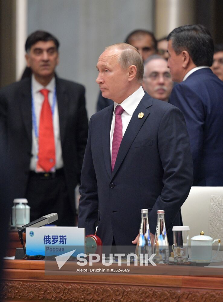 Russian President Putin attends SCO summit in China. Day two