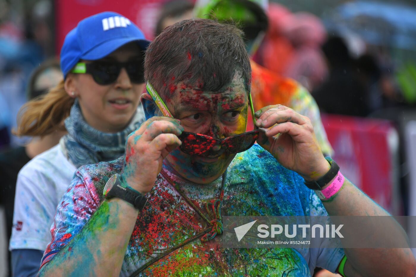 Holi colors run