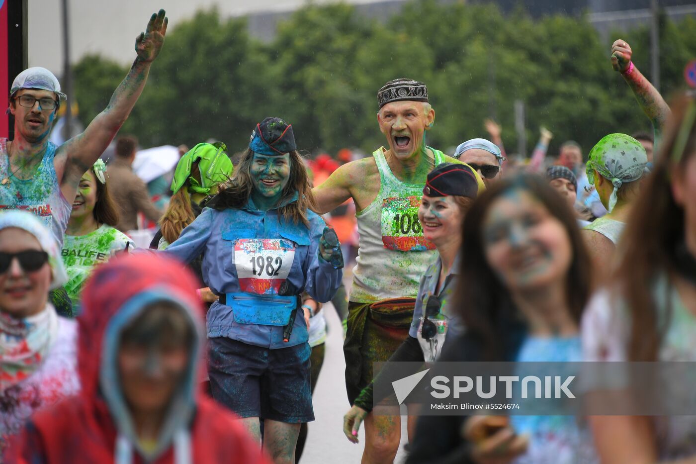 Holi colors run