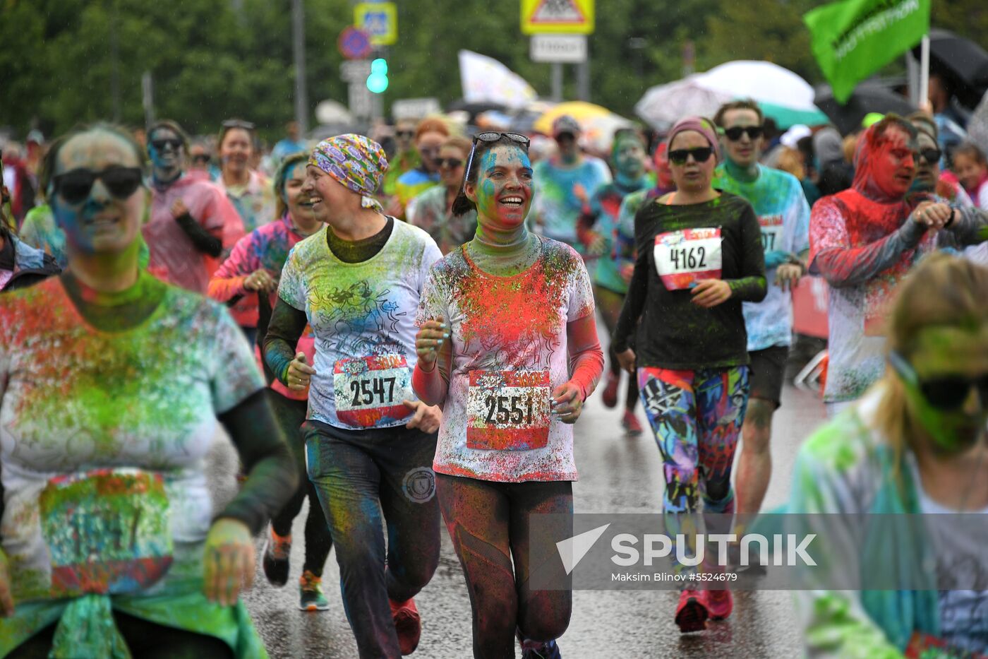 Holi colors run