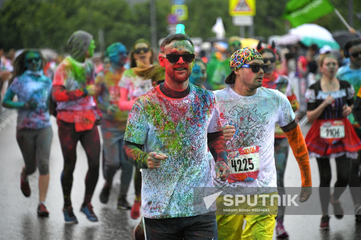 Holi colors run