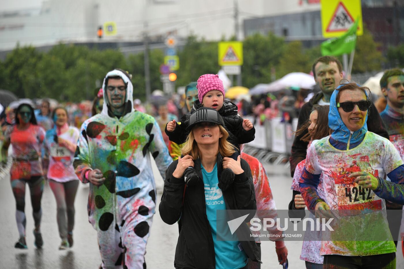 Holi colors run