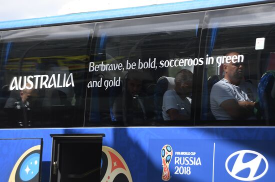 Russia World Cup Australia Arrival