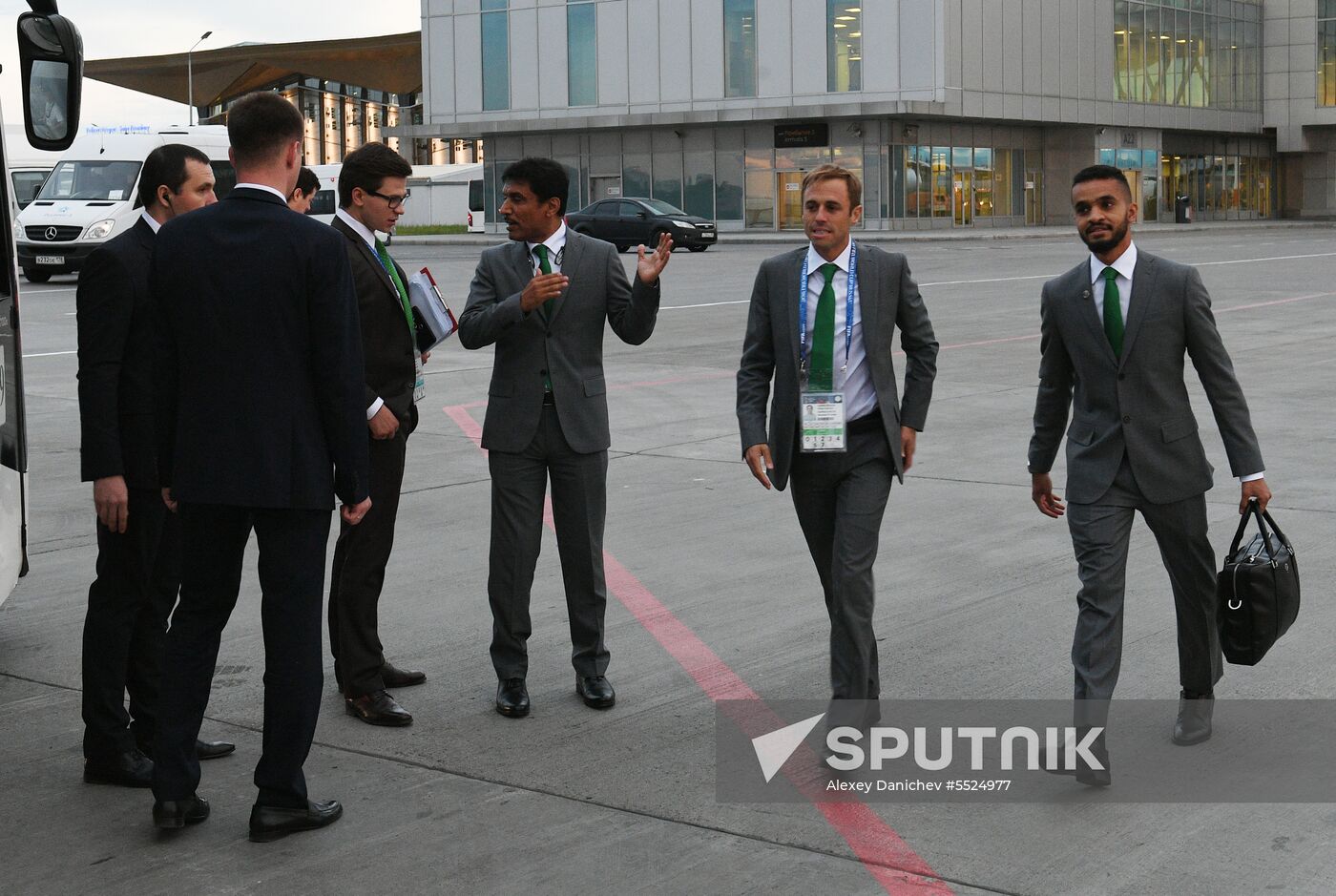 Russia World Cup Saudi Arabia Arrival
