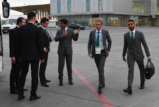 Russia World Cup Saudi Arabia Arrival
