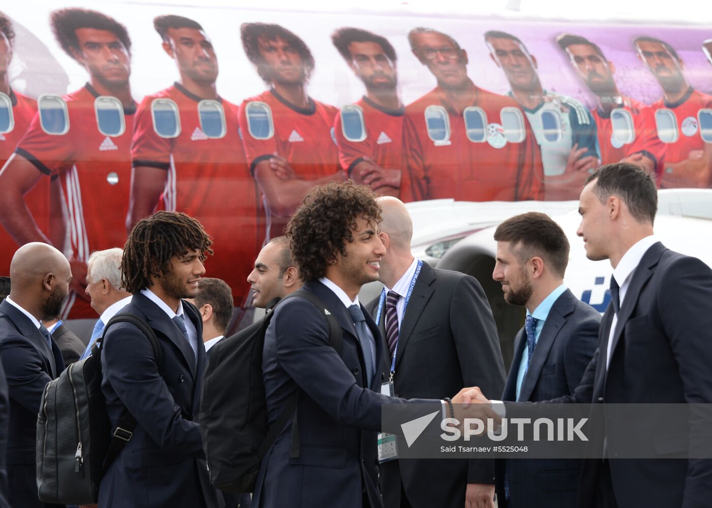 Russia World Cup Egypt Arrival