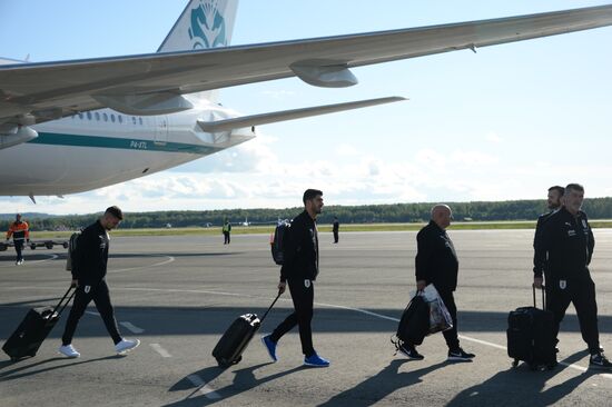 Russia World Cup Uruguay Arrival