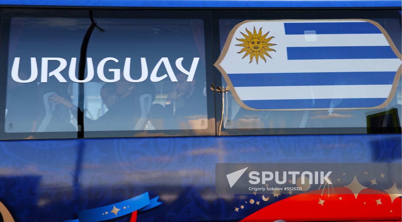 Russia World Cup Uruguay Arrival