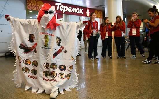 Russia World Cup Peru Arrival