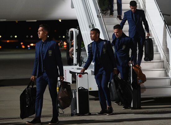 Russia World Cup Brazil Arrival