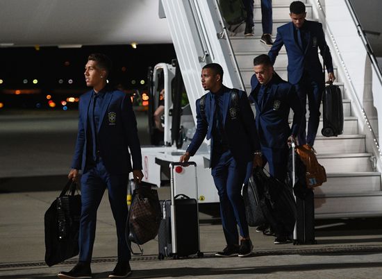 Russia World Cup Brazil Arrival