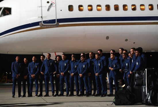Russia World Cup Brazil Arrival