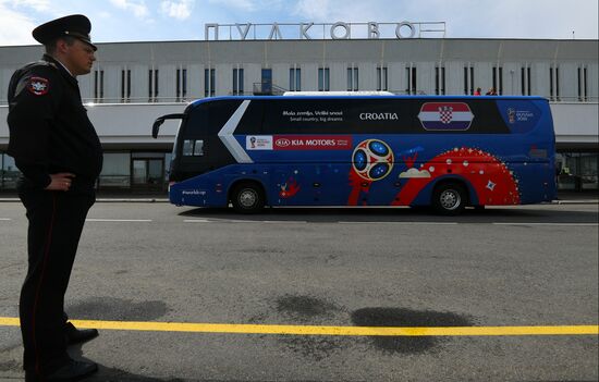 Russia World Cup Croatia Arrival