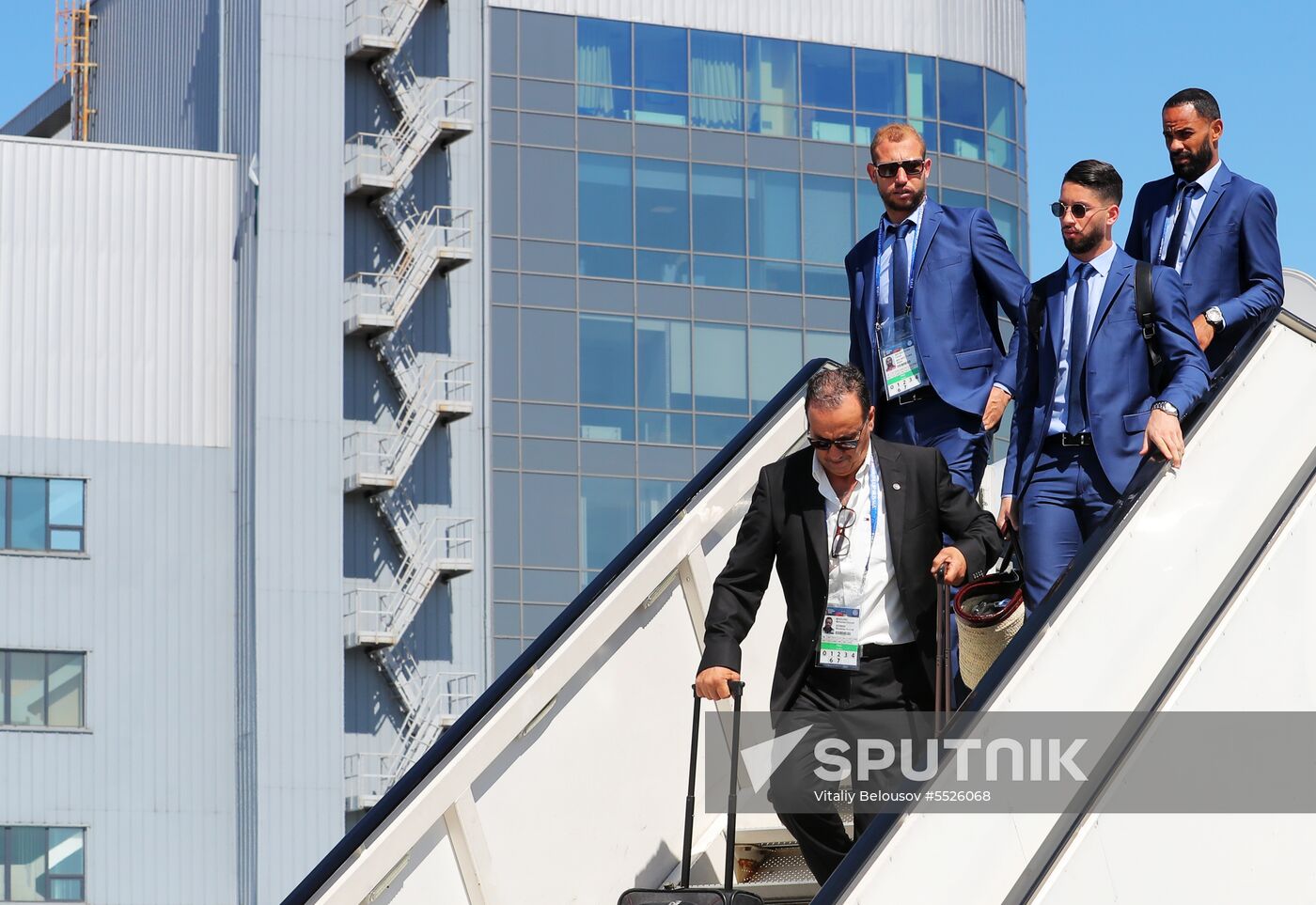 Russia World Cup Tunisia Arrival