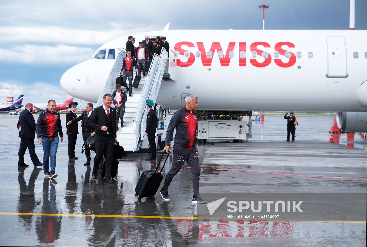 Russia World Cup Switzerland Arrival