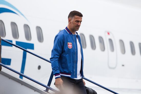 Russia World Cup Serbia Arrival